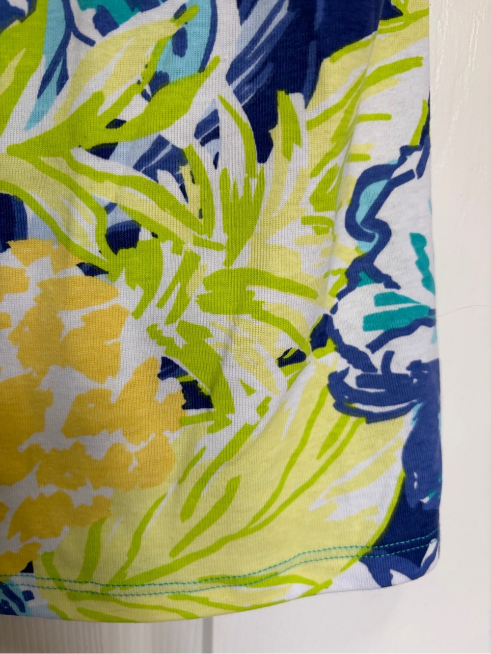 Rafaella Sleeveless Zip Polo in Teal, Blue & Yellow Floral NWT SMALL - Picture 9 of 10